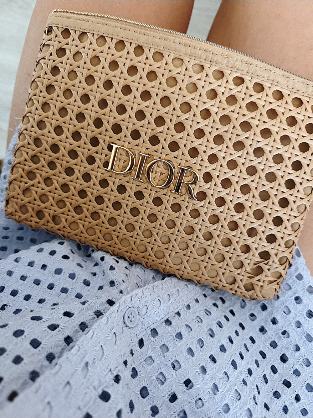 Dior gift with purchase zippered pouch- summer 2026